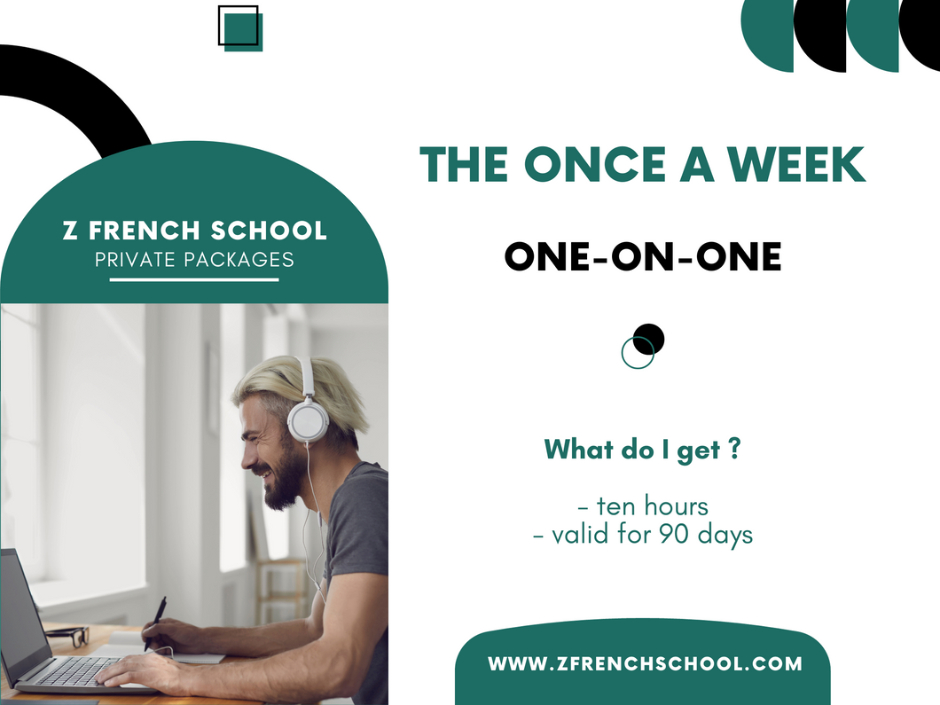 One-on-one / The Once a week Package